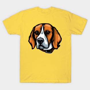 Beagle Portrait Drawing T-Shirt